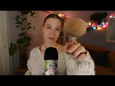 ASMR Gratitude Affirmations For Sleep & Happiness 😴 Face Brushing, Visual Triggers