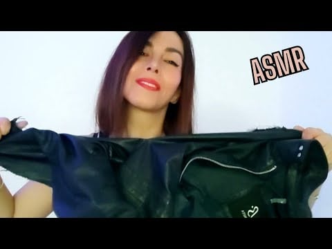 ASMR LEATHER SOUNDS AND RIPPING JACKET - ZIPPER SOUNDS