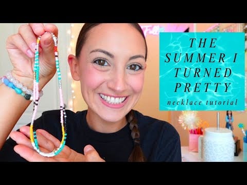 ASMR The Summer I Turned Pretty 🌊 Belly Conklin Inspired Necklace Tutorial