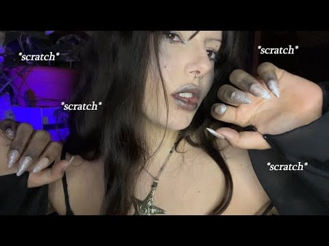 siren gives you a good brain massage (no talking asmr) | bare mic scratching, cozy ambiance