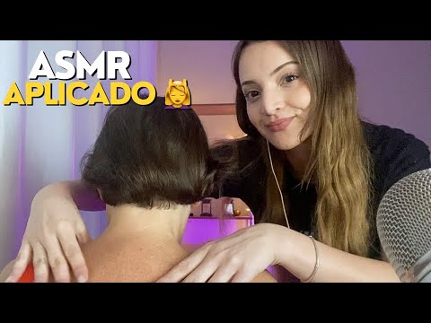 ASMR APLICADO | massagem relaxante nas costas