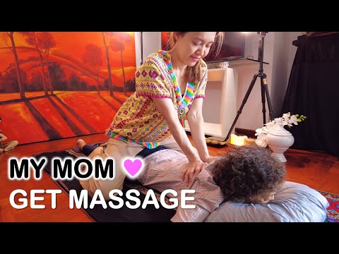 ASMR I massage my mom for mother's day 💐| ASMR Unintentional soft spoken & laugh