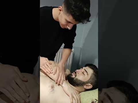 THE IDEAL RELAXING TURKISH MASSAGE FOR CHEST, ABDOMEN AND ARMS #satisfying #relaxing #asmr #shorts