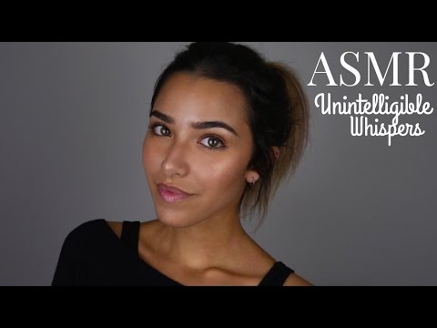 ASMR Unintelligible/Inaudible Whispering + Hand movements