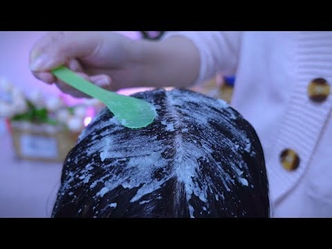 Green Scalp Oasis: Unwind with Soothing ASMR Spa