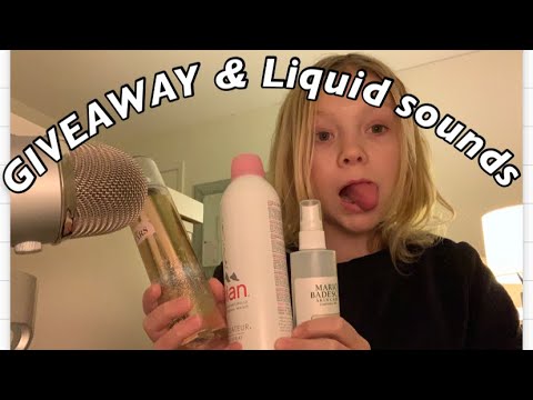 GIVEAWAY & liquid sounds ASMR