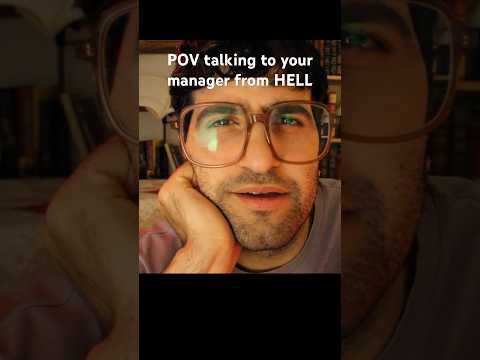 POV talking to your manager from HELL #asmrrp #pov #weird #hell #asmr #asmrbrushing