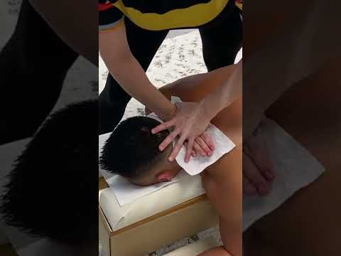 Wait until the end for an EPIC Neck CrUNch. #shorts #relax #fyp