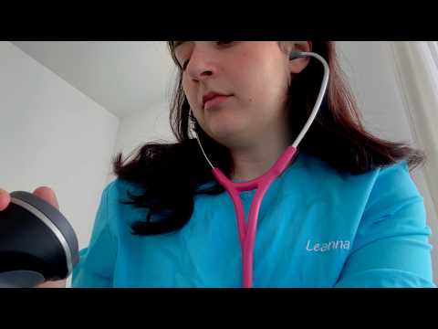 ASMR| Hospital Visit-Taking Your Vitals (Blood Pressure and Temperature Checks)