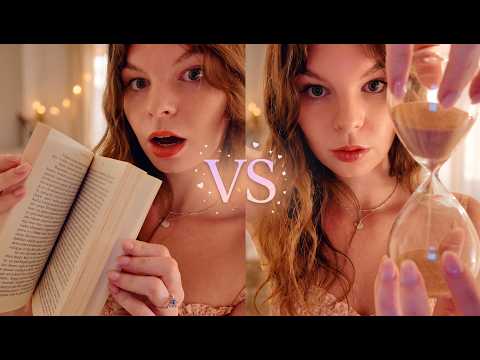 Glass vs Book ASMR 🤍 THIS or THAT? Tingly Tapping & Scratching for Sleep