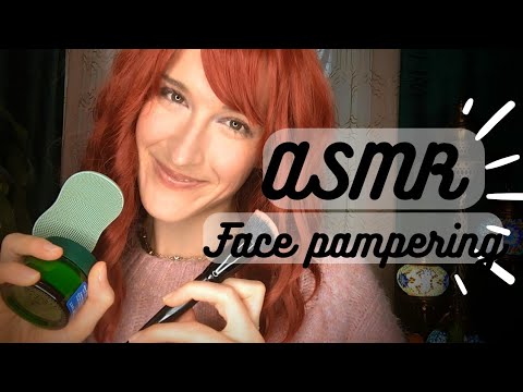 ASMR | Face pampering before bed 💕