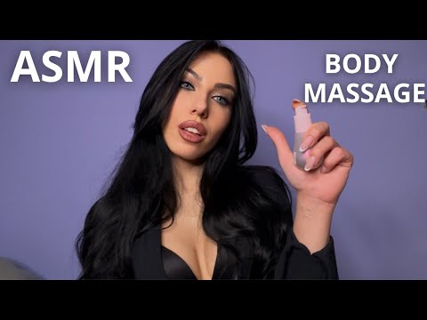 ASMR - MASSAGGIO AL CORPO e SPALLE CON CREMA🧴 (fast and aggressive body massage with lotion)