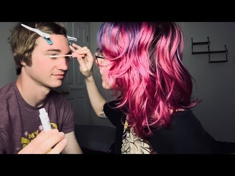 ASMR doin makeup on a real person (asmr lofi) 💄 