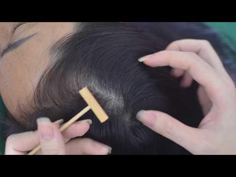 ASMR Real Person Head Scratching With Hair Sounds, Gentle Hair Parting For Relaxation