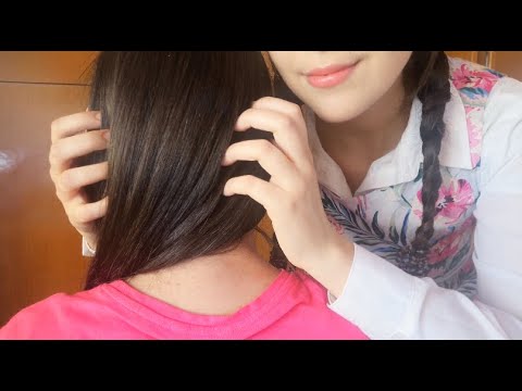 ASMR | ヘアブラッシング、頭皮マッサージサウンド - Relaxing Hair Brushing and Scalp massage #HAIRBRUSHING #ASMR