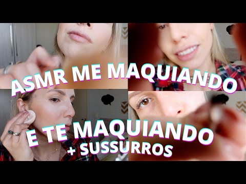 ASMR ME MAQUIANDO E MAQUIANDO VOCÊ  - Bruna Harmel ASMR