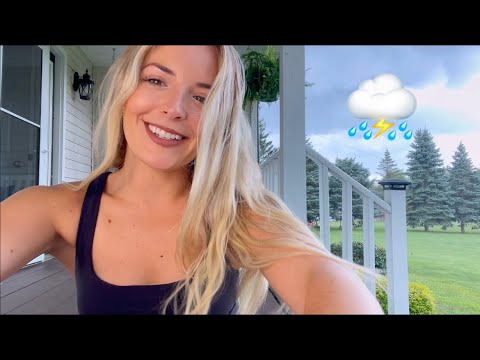 ASMR| Giving You a Massage In a Thunderstorm ⛈️ 