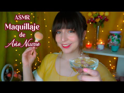 ⭐ASMR Te Maquillo para Año Nuevo 💖 (Maquillaje Realista en Español, Soft Spoken, Binaural)