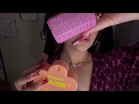 ASMR Luxury Christmas Eve Finishing Touches ✨ Hair Rollers, Accessories, Makeup & Perfume
