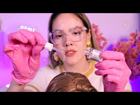 ASMR ROLEPLAY | Tricologista examina seu couro cabeludo ✨💉 voz suave e formigamento na cabeça 🤯