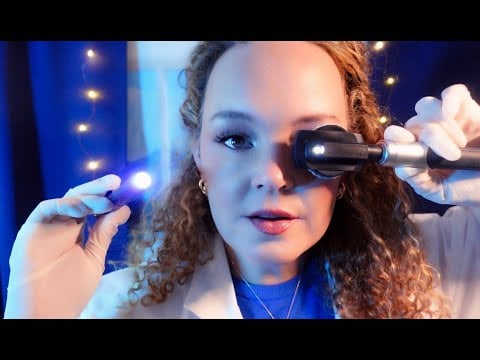 Whispered ASMR Eye Exam for Overthinkers 💤 Gentle Light Triggers to Quiet Your Mind