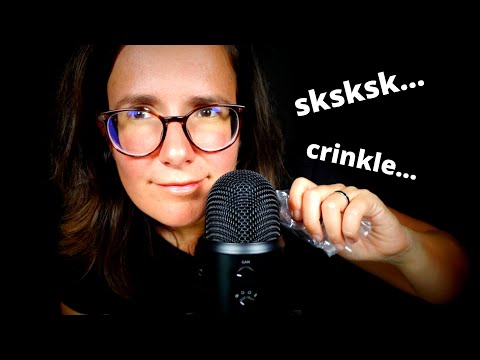 ASMR mouth sounds and crinkle triggers for SLEEP