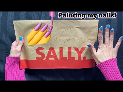 ASMR Painting My Nails Paper Crinkles Show And Tell Whisper from @sallybeauty