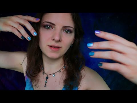 ASMR | Gentle Hand Movements & Unintelligible Whispering 💧 Soft Rain Sounds