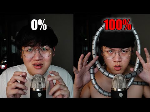 ASMR 0% VS 100% Mouth Sounds