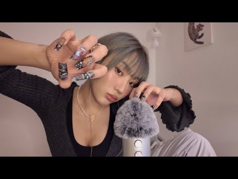 [ASMR] 카디비언니 손톱으로 머리를 긁어드립니다 ! (간질간질 ,tickle, scratch ,handmovements,핸드무브먼트 with blue yeti)