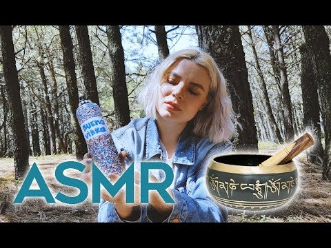 🎧🌲ASMR meditando en el BOSQUE - Cajafresca