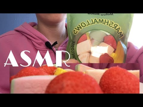 ASMR | FRUITS MARSHMALLOWS | mouth sounds 