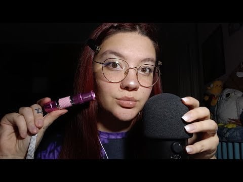 TRACING and FOLLOW THE LIGHT + MOUTH SOUNDS (TRIGGER visuali PAZZESCHI) 😴💜 | ASMR ITA