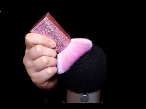 ASMR Fast Mic Brushing with Windshield (No Talking)