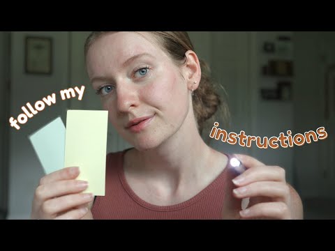 Irish ASMR Follow My Instructions (with your eyes closed) For SLEEP 🌟💤