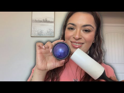ASMR| Shoulder and Back massage w/roller ball & lint roller -🏋🏻✨