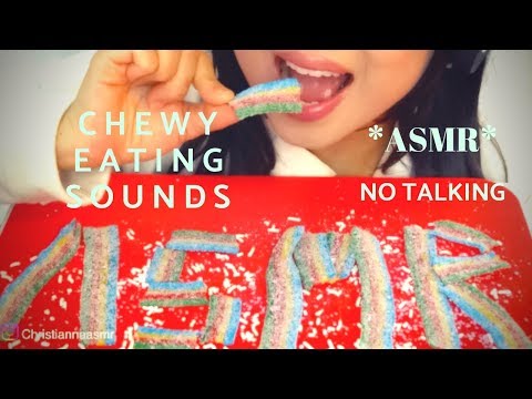 ASMR SOUR TAPE CANDY 🍬 Intense Sticky Eating Sounds | CHRISTIANNA ASMR