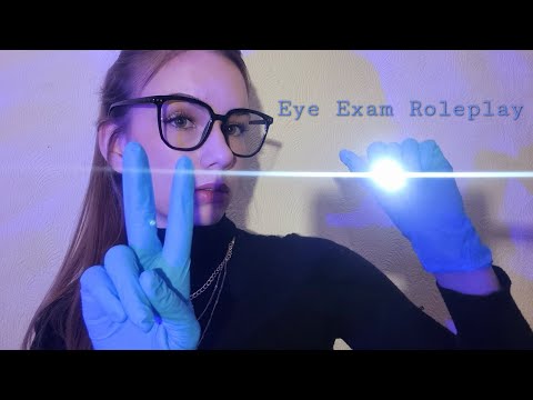 ASMR Soft Spoken Eye Exam / Eye Doctor Roleplay