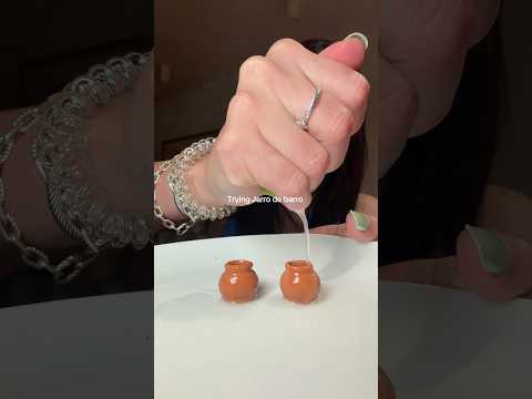 EATING MINI CLAY POTS #asmr