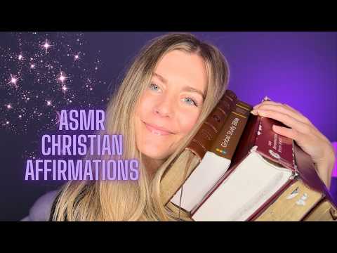 Peaceful Christian ASMR 💕 Spiritual Affirmations and Bible Tapping