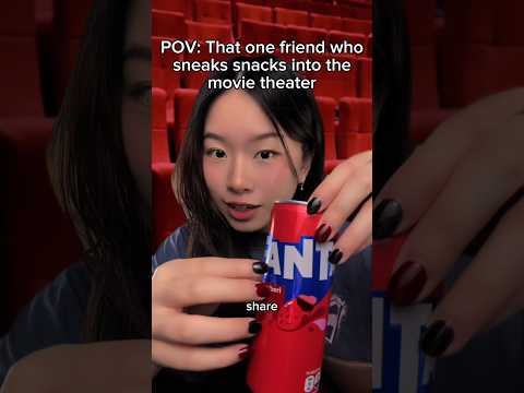 do your friends do this in the movie theater? #asmr