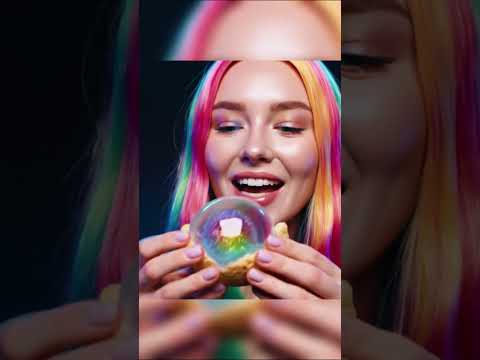 Sparkling Rainbow Jelly Candy ASMR Crunch