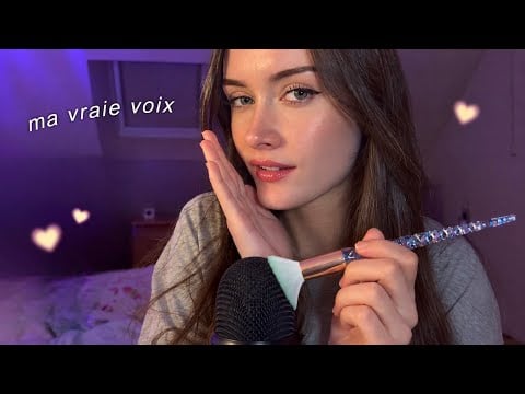 ASMR je te tiens compagnie ♡ (SOFT SPOKEN + mic brushing) 👄💕