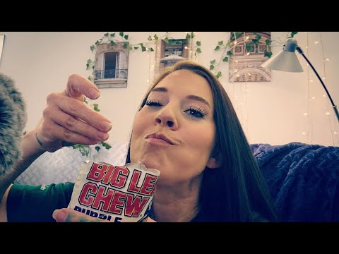 ASMR- Gum Chewing & Bubble Blowing PLUS Disgusting & Amazing Trivia 👏