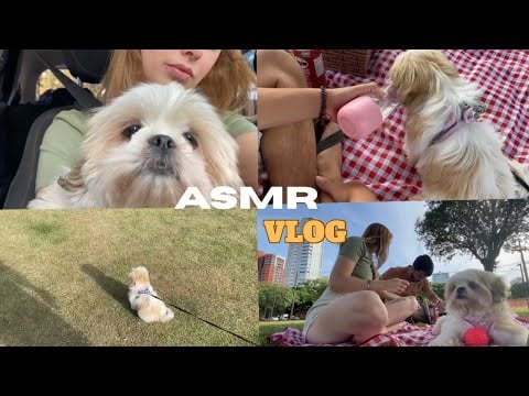ASMR VLOG - Primeiro passeio da nossa cachorrinha 🐾🥰