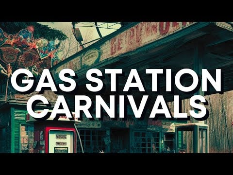 THOMAS LIGOTTI - Gas Station Carnivals | ASMR + Rain on a Tin Roof Atmosphere