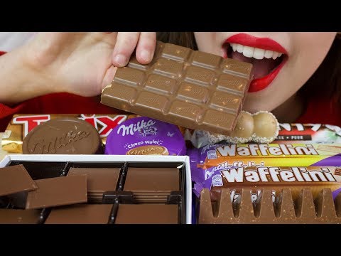 ASMR POPULAR CANDY + Chocolate Eating Sounds (Milka, Lindt, Toblerone, Twix, Kinder)