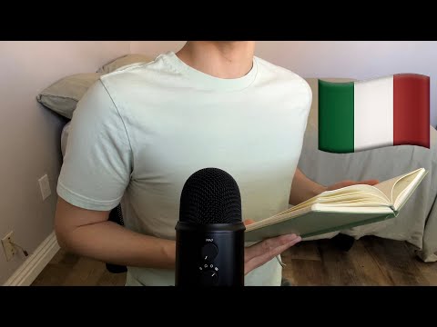 ASMR | Reading a bedtime story in Italian (ASMR in Italiano)