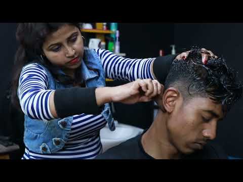 Her Soft Finger Touch Is Soo Relaxing | ASMR Gua Sha Head Massage By Barber Girl Chaitali
