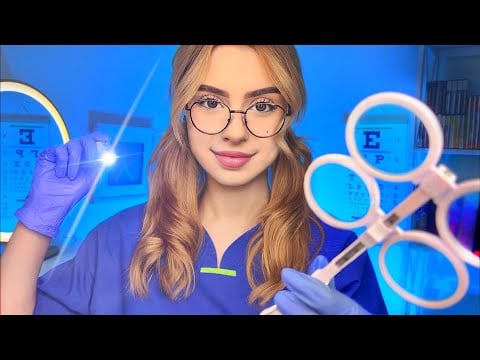 ASMR Français Examen Nerf Crânien DÉTAILLÉ ♡ yeux, oreilles, Cranial Nerve, Examen RP Médical